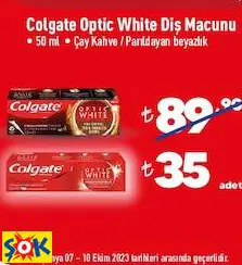 COLGATE OPTİC WHİTE DİŞ MACUNU • 50 ML • ÇAY KAHVE / PARILDAYAN BEYAZLIK COLGATE OPTİC WHİTE DİŞ MACUNU • 50 ML • ÇAY KAHVE / PARILDAYAN BEYAZLIK